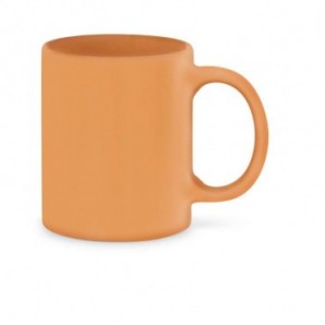 Taza de cerámica en color Naranja