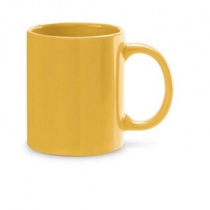 Taza de cerámica en color Amarillo