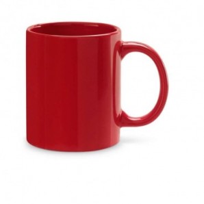 Taza de cerámica en color Rojo
