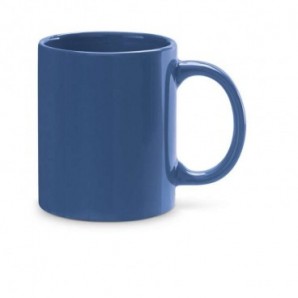 Taza de cerámica en color Azul