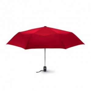 Paraguas plegable automático antiviento Rojo