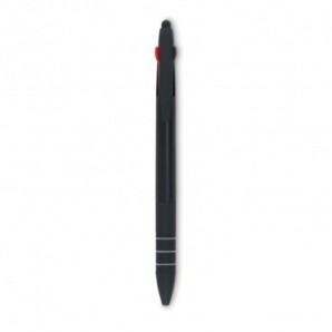 Bolígrafo con puntero de tres tinta Negro