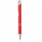 Bolígrafo con acabado caucho Rojo