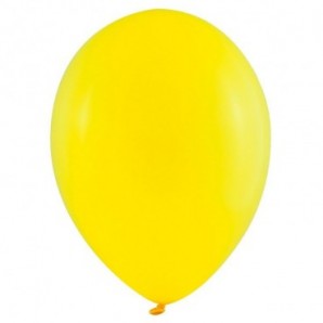 Pack globos de 25 cm + varillas + inflador manual Amarillo Golden
