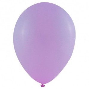 Pack globos de 25 cm + varillas + inflador manual Lila bebé