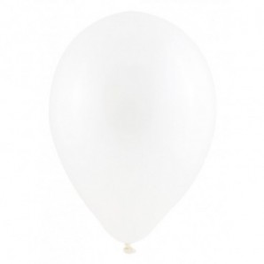 Pack globos de 25 cm + varillas + inflador manual Transparente