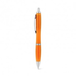 Bolígrafo de rPET clip metálico Naranja