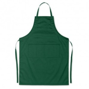 Delantal de cocina ajustable con bolsillos Verde