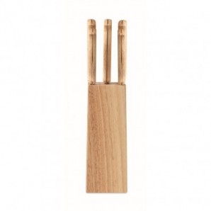 Bolígrafo de bambú con puntero