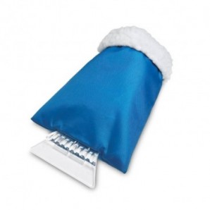 Rascador hielo con manopla Azul