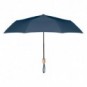Paraguas plegable mango madera Azul