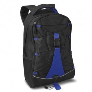 Mochila bicolor en poliéster Azul