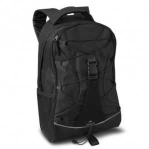 Mochila bicolor en poliéster Negro