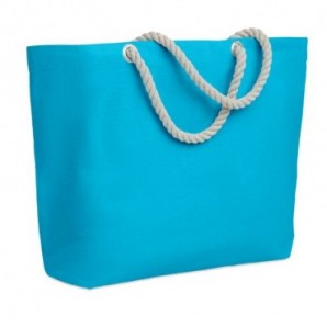 Bolsa de playa de algodón 220 gr Turquesa