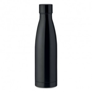 Botella de acero inoxidable doble pared 500 ml Negro