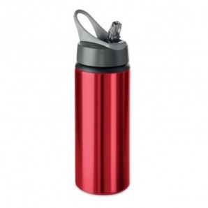 Botella de aluminio 600 ml Rojo