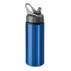 Botella de aluminio 600 ml Azul