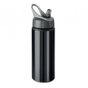 Botella de aluminio 600 ml Negro