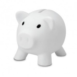 Hucha de cerdito Blanco