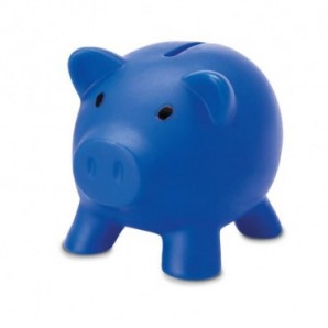 Hucha de cerdito Azul