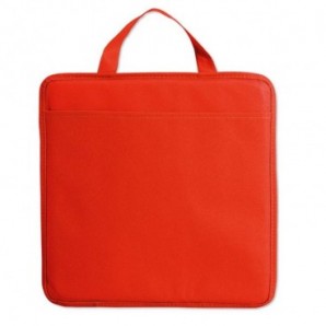 Cojín de non wovem con bolsillo Rojo