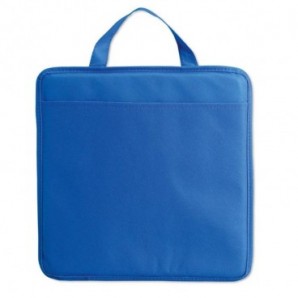 Cojín de non wovem con bolsillo Azul