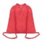 Mochila de cuerdas de algodón Rojo