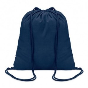 Mochila de cuerdas de algodón Azul
