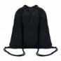 Mochila de cuerdas de algodón Negro
