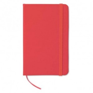 Cuaderno A6 tapa blanda a rayas Rojo