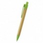 Bolígrafo de bambú y paja de trigo Verde lima