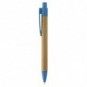 Bolígrafo de bambú y paja de trigo Azul claro