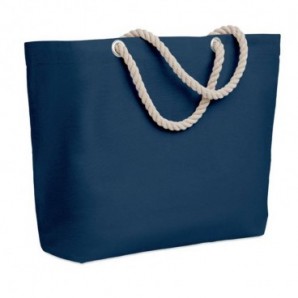 Bolsa de playa de algodón 220 gr Azul