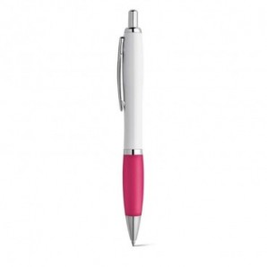 Bolígrafo con clip de metal puntera antideslizante Rosa