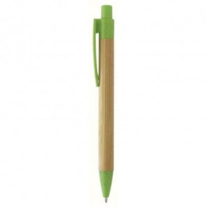 Bolígrafo de bambú y paja de trigo Verde