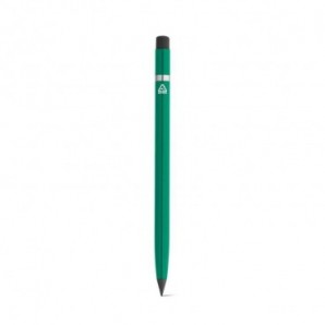 Bolígrafo sin tinta con cuerpo de aluminio 100% reciclado Verde