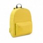 Mochila en poliéster con bolsillo frontal Amarillo