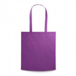 Bolsa de non woven asas largas Morado