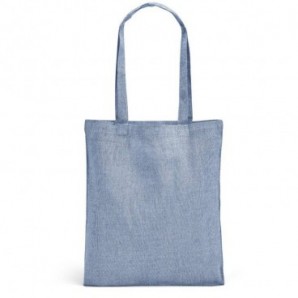 Bolsa de algodón reciclado con asas Azul