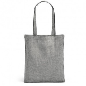 Bolsa de algodón reciclado con asas Negro