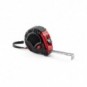 Cinta métrica de 5 metros con freno y clip Rojo