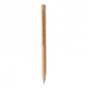 Bolígrafo de madera con capuchón