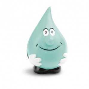 Antiestrés con forma de gota Azul claro