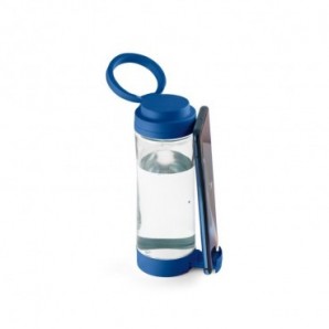 Botella deportiva de vidrio con tapón de rosca