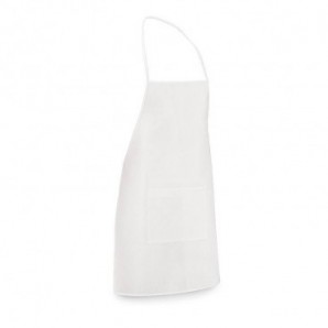 Delantal non woven con bolsillo Blanco