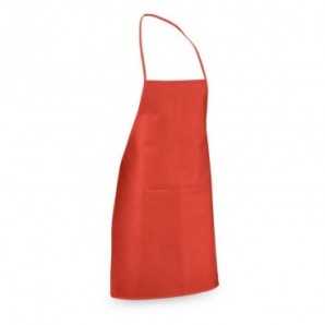 Delantal non woven con bolsillo Rojo
