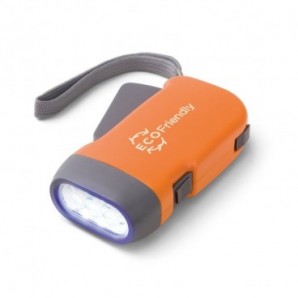 Linterna dynamo con 3 leds