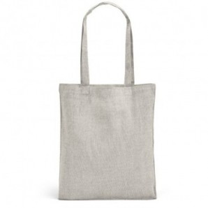 Bolsa de algodón reciclado con asas Gris claro