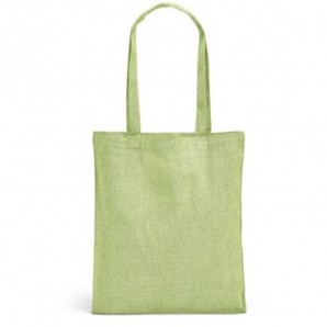 Bolsa de algodón reciclado con asas Verde claro