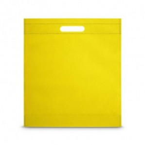 Bolsa de tela no tejida termo sellada Amarillo